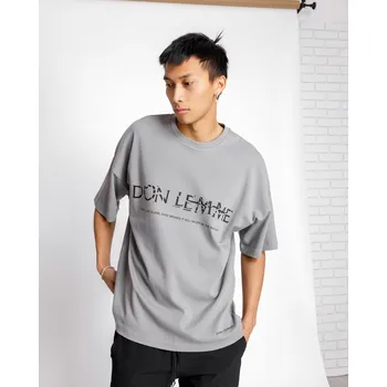 Pánské tričko Don Lemme Oversized Triko Shards - grey Velikost: S