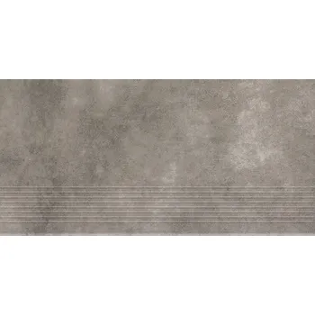 Dlažba Magnetik grafit stopnica prasowana mat - schodovka 29,8x59,8 šedá matná 3576508