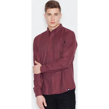 Pánská košile Bordó košile V010 Deep red Velikost: S
