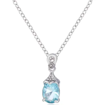 Náhrdelník Náhrdelník s přívěskem ve tvaru kapky modrý