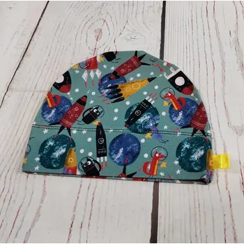 Kojenecká čepice Yháček Rostoucí čepička Yháček, kosmos, DOPRODEJ Velikost:: S