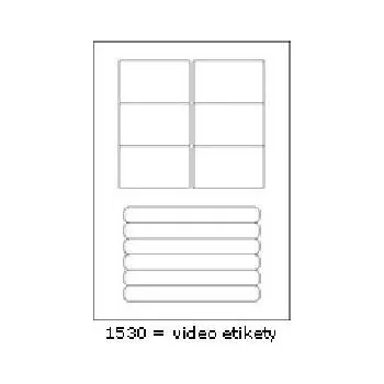 Speciální papír Samolepicí etikety 76 x 45,5 mm, 12 etiket, A4, 100 listů