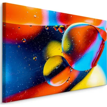 Obraz MyBestHome BOX Plátno Barevné Abstraktní Kapky Varianta: 30x20