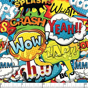 Zakázkový tisk, softshell, kočárkovina... Komix Wow! Látky k tisku: Microfirba