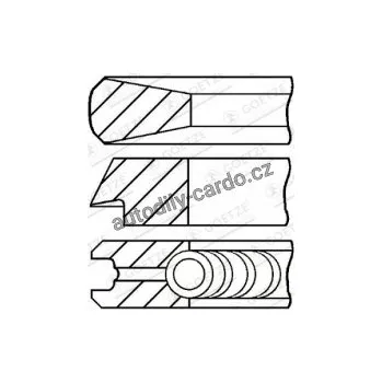 Blok motoru Sada pístních kroužků GOETZE 08-215100-10