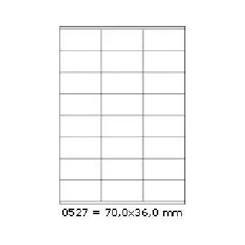 Speciální papír Samolepicí etikety 70 x 36 mm, 24 etiket, A4, 100 listů