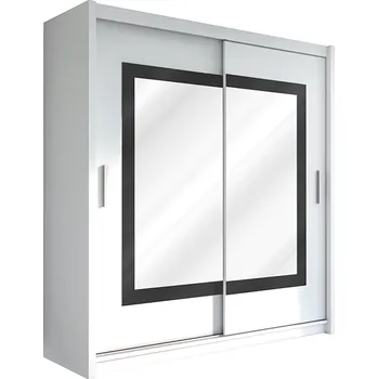 Šatní skříň Šatní skříň Preston Barva korpusu: Bílá, Rozměry: 203 cm