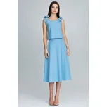 Světle modrý Set elegantní sukně a top M578 Blue Velikost: XL