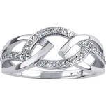 Prsten ELISA ze stříbra s micro zirconia