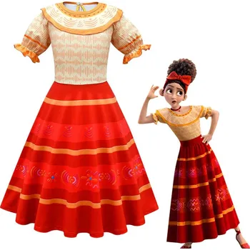 Karnevalový kostým Dětský kostým Dolors, Encanto Varianta: samostatné šaty, Velikost: 150/9-10T