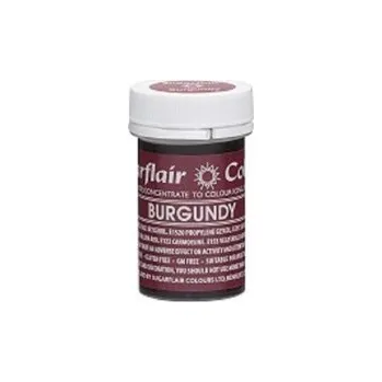Potravinářské barvivo Barva gelová Sugarflair - Burgundy