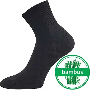 Pánské ponožky VOXX Ponožky sportovní bambusové BENGAM s masážním chodidlem ČERNÉ 39-42 119074