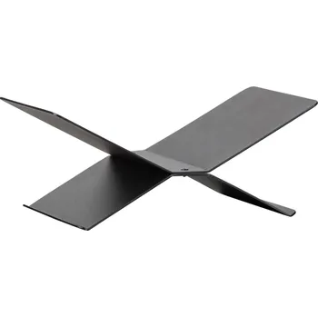 Zarážka na knihu WOOOD Černý kovový stojan na knihy Giona 12 x 29 cm