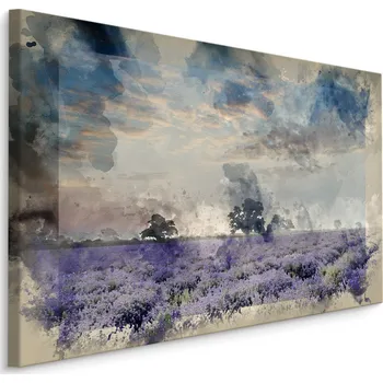 Plátno Levandulové Pole Vintage Varianta: 30x20