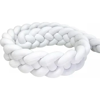 mantinel do postýlky WeLove Mantinel do postýlky cop Velur Neljä - bílý Délka mantinelu: 180 cm