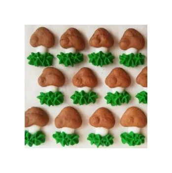 Jedlá dekorace na dort Cukrová ozdoba - Hříbky