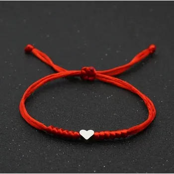 Náramek Krásný náramek pro Něj pro Ni - barva červená
