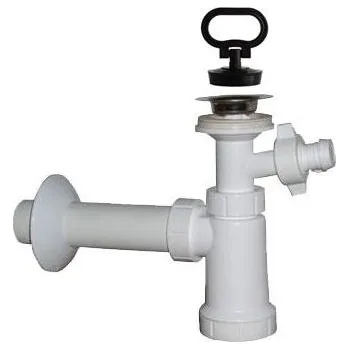 Sifon Sifon E umyvadlový DN40, nerezová miska, pračkový vývod, zátka