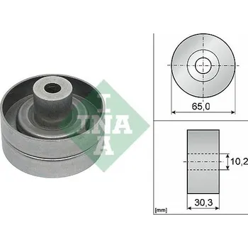 Auto-moto Vratná/vodicí kladka, klínový žebrový řemen Schaeffler INA 532 0910 10