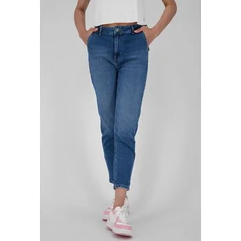 Dámské oblečení Kalhoty Alife and Kickin LAUREENAK DNM A Dark Denim Washed velikost L