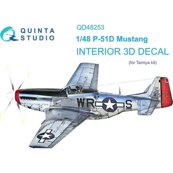 Plastikový model Quinta studio 1/48 P-51D 3D-Printed & col.Interior (TAM)