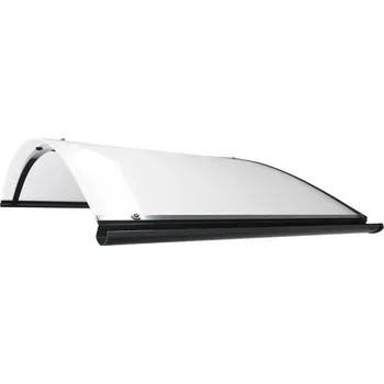 Stříška nad vchodové dveře Stříška nad vchodové dveře Robelit ECO PRO 160x75x28cm - antracitová oblouková vchodová stříška