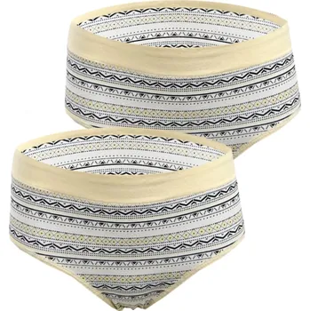 Kalhotky Tinasan Dámské bavlněné kalhotky - Fanifen (Balení/2ks) Barva: Žlutá, Velikost: M