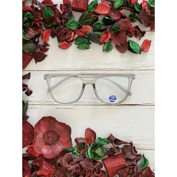 Brýle na čtení Hranaté brýle proti modrému světlu Barva: šedá