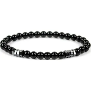 Náramek Náramek černý achát - lesklý