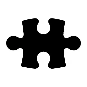 Samolepící dekorace SAMOLEPKA Puzzle 001 dílek (01 - černá) NA AUTO, NÁLEPKA, FÓLIE, POLEP, TUNING, VLASTNÍ TEXT, TISK, AUTOSAMOLEPKY.cz, POLEPY, OBRÁZEK, LOGO, SAMOLEPKY