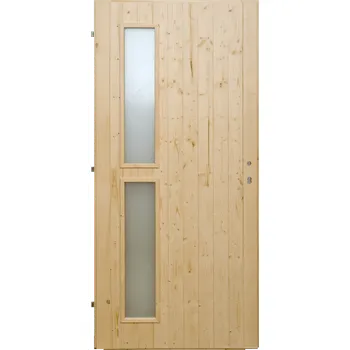 Interiérové dveře Hrdinka Palubkové dveře Vertikal - panty 90 cm Levé