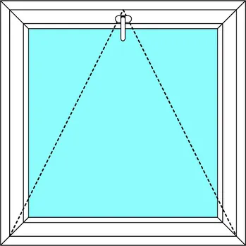 Okno Ekosun Plastové okno 160x70 cm - sklopné