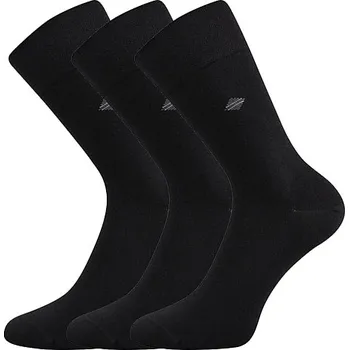 Pánské ponožky LONKA Ponožky pánské společenské DIAGON černé (3&nbsp;páry) 39-42 115500