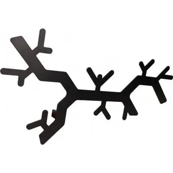 Věšák Interex design Nástěnný věšák FOREST / Černá matná