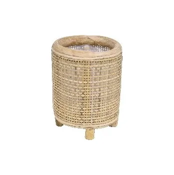 Obal na květináč Van der Leeden Obal na květináč na nožičkách, světlá, pr.14x16cm|Van Der Leeden 1915