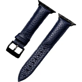 Řemínek na hodinky Kožený řemínek Ricardo (pro Apple Watch 42/44/45/49mm), modrý