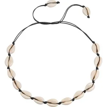 Náhrdelník Náhrdelník k z přírodních mušlí - černý provázek