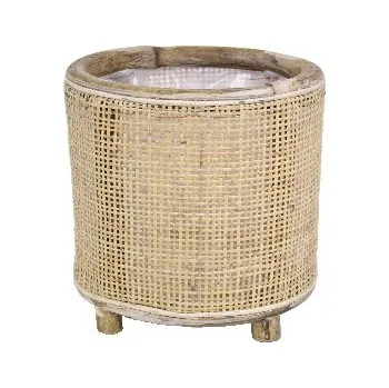 Obal na květináč Van der Leeden Obal na květináč na nožičkách, světlá, pr.22x24cm|Van Der Leeden 1915