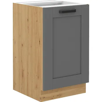 Kuchyňská linka Spodní skříňka pod dřez LUNA artisan/dustgrey MDF 50 D ZL 1F BB