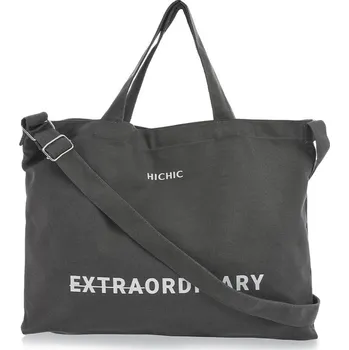 PLÁTĚNÁ TAŠKA PŘES RAMENO S POTISKEM HICHIC Extraordinary