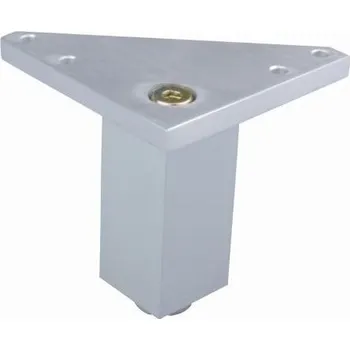Nábytkové kování Interex Nábytková nožka NA 30x30 rohová / Hliník 75 mm