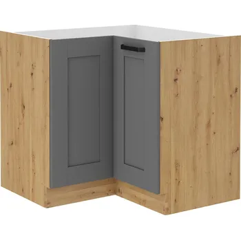 Kuchyňská linka Spodní skříňka rohová LUNA artisan/dustgrey MDF 90 x 90 ND 2F BB