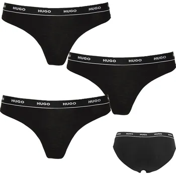 Kalhotky HUGO kalhotky 3 pack 001 - Černá / L