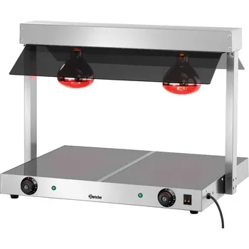 Petrolejová lampa Ohřevná deska s infra lampou, 0,8 kW, 740x565x570 mm | BARTSCHER, 114272