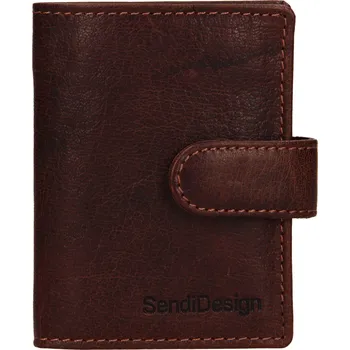 Peněženka Pánská kožená peněženka SendiDesign Klonnt - hnědá
