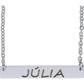 Řetízek Doria Řetízek z oceli se jménem JÚLIA stříbrná G219