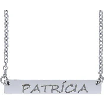 Řetízek Doria Řetízek z oceli se jménem PATRÍCIA stříbrná G228