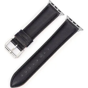 Řemínek na hodinky Kožený řemínek Ricardo (pro Apple Watch 38/40/41mm), černý V2