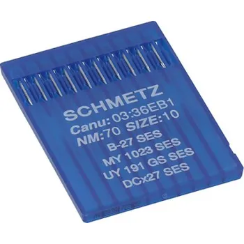 Příslušenství k šicímu stroji Schmetz jehly pro průmyslové stroje typ B-27 SES, síla 70, 10ks