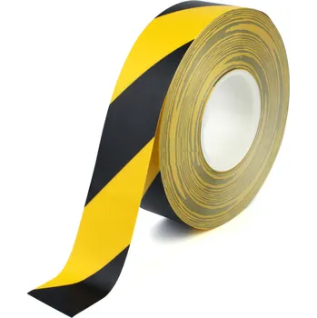 Podlahová páska PermaLean - Žlutočerná PermaLean páska 50mm x 30m